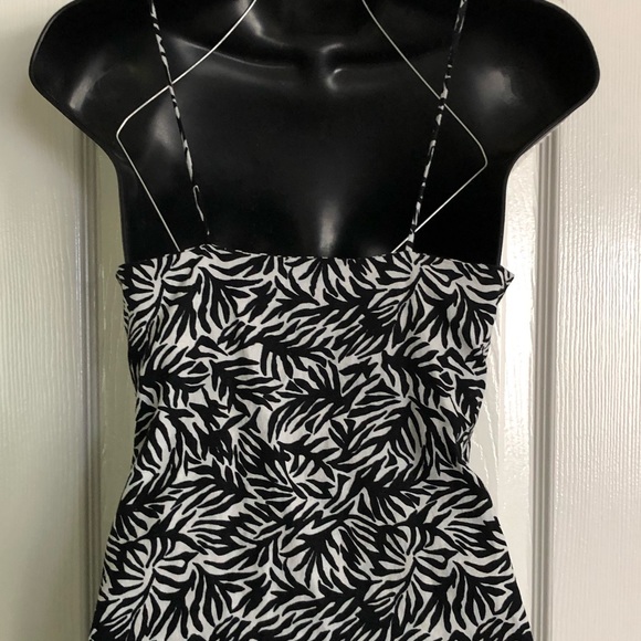 Topshop black & white strappy mini dress - Picture 4 of 6